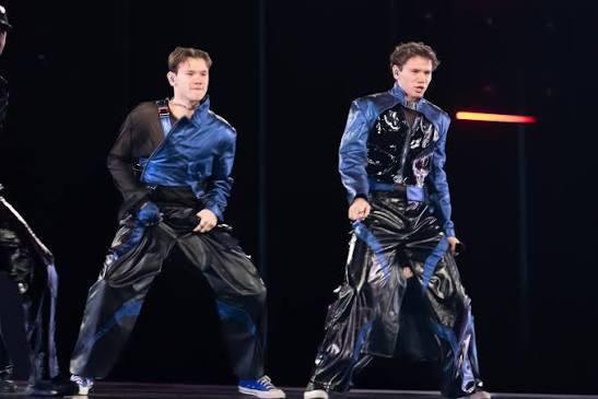 Marcus & Martinus performing on the Eurovision 2024 stage